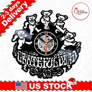 Grateful Dead Vinyl Clock Wall Room Decor Art Gift